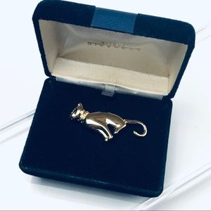 VTG GIVENCHY CAT BROOCH WITH BOX